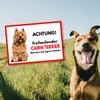 Cairn Terrier Hell Freilaufender Hund Dog Sign Saying Door Sign