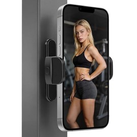 Soporte Magntico para Celular de Gimnasio, Sper Imn N52, Rotacin 360, Base de Aleacin Antirayones, Soporte Ajustable para Entrenamiento, Correr,...   