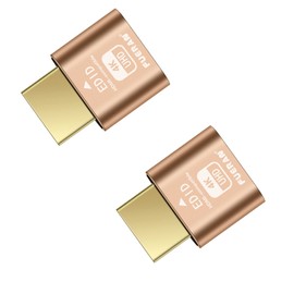 Fueran HDMI Dummy Plug Headless Ghost Display Emulator Premium Aluminium PC HDMI Compatible (Fit Headless 1920 x 1080 New 4RD @60Hz) (4K-2P)