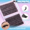 Fluffy Lash Clusters D Curl 40D+50D Volume Individual Eyelashes Thick