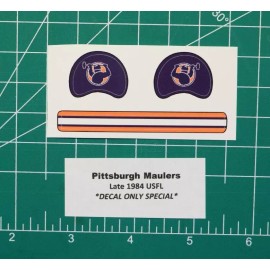 Late 1984 Pittsburgh Maulers USFL Football Gumball Helmets *DIECUT DECALS ONLY*