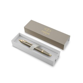 Parker 2235431 Ballpoint Pen, Parker IM, Sandstone CHT, Medium Point, Oil-Based, Comes in a Gift Box, Gift Present, Luxury