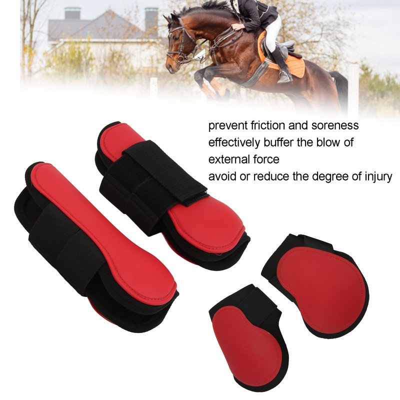 4 Pcs Horse Tendon Boots Set Soft Anti Slip Cushioning