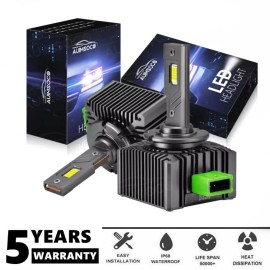 AUIMSOCO LED Headlight Kit Bulbs 10000W 100000LM D3S D3R High Low Beam Xenon White Bright