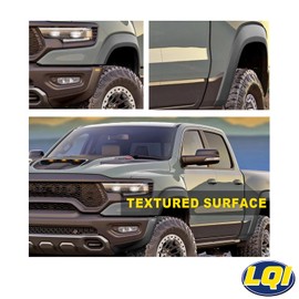 LQI Wheel Fender Flare Compatible with Dodge Ram 1500 1994 1995 1996 1997 1998 1999 2000 2001 / Fit 1994-2002 Ram 2500 3500 8ft 6.5ft Textured Factory Style