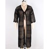 shermie Women's 3/4 Sleeve Long Crochet Kimono Tie Front Cardigan