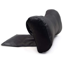Octane Seating Neck Pillow for Recliner | Contoured Shape | Bonded Black Leather