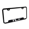 Automotive Gold Laser Etched Black TLX Cut-Out Frame