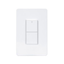 TUYA Smart Light Switch, Double Switch No Neutral Required, Zigbee Compatible with Alexa Google SmartThings, Remote Control Home Automation, White