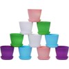 MUETKNYE 10 Pcs Plastic Planters Indoor Pots, Mini Flower Seedlings
