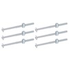 sourcing map 6Pcs Bed Frame Bolts, M6 x 100mm Hex