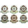 10 Years of Service Lapel Pin Award Fire Department Firefighter