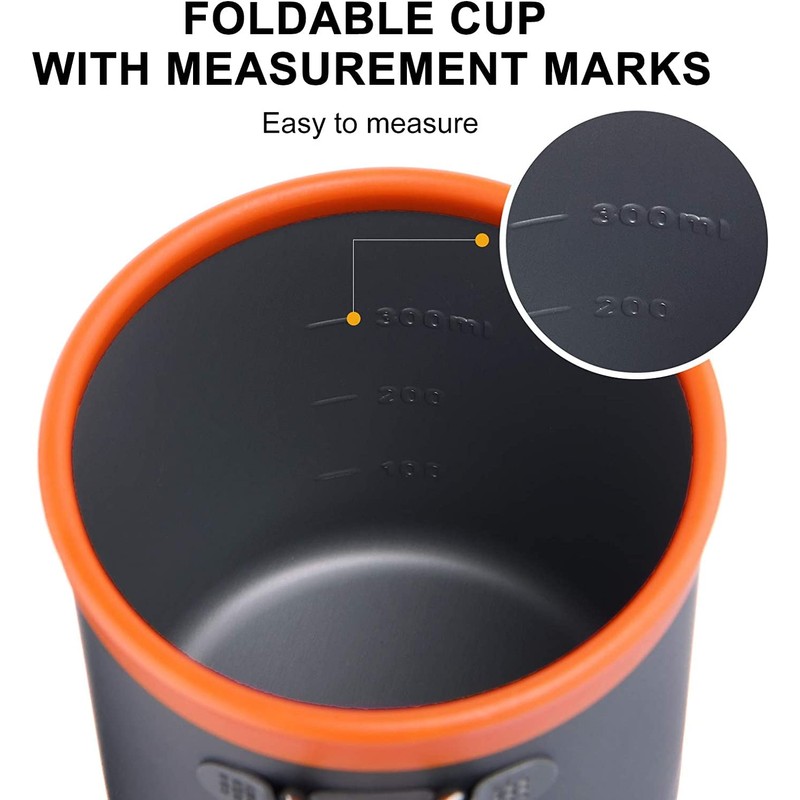 widesea Camping cookware set for 1-2 people Hiking/trekking/Picnic outdoor (bright