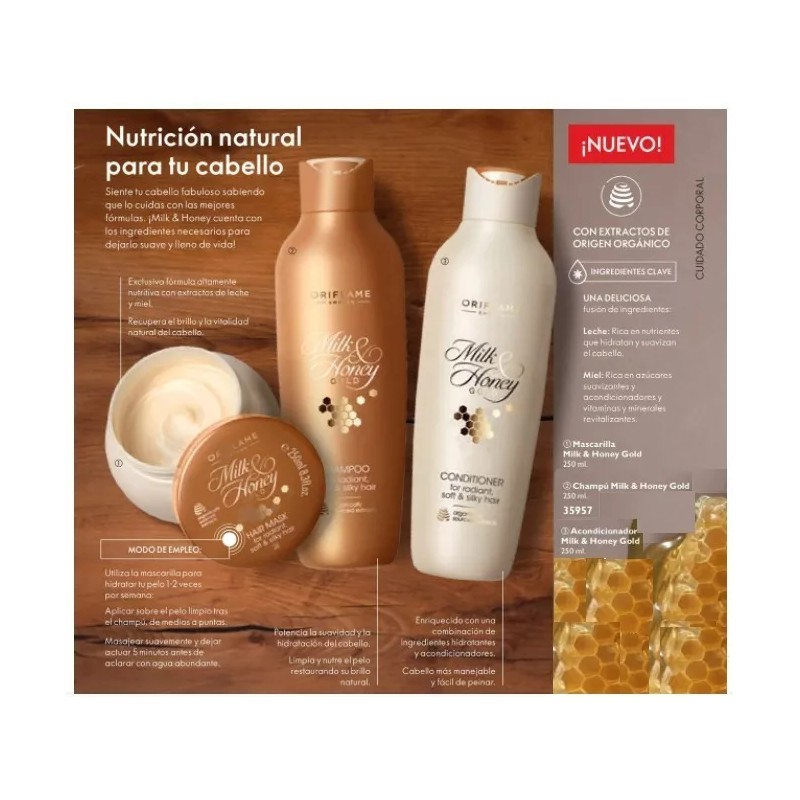 Oriflame Set Shampoo Y Acondicionador Extracto Leche Y Miel-oriflame
