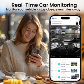 4G LTE Dash Cam, Dual 2K Dash Cam Front and Inside, Car Security Camera with Remote Live View, 24/7 Sentry Mode, GPS, IR Night Vision, Two-Way Audio, App Alerts, Cloud/SD Storage, OBD Cable Included