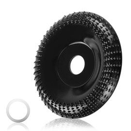 WEDAMOO Wood Sanding Discs for Angle Grinder 125 mm, Root Miller, Tree Stump Mill, Wood Carving Disc Milling Disc with 16 mm Aperture Converter, Flex Rasp Disc for Polishing, Grinding, Carving