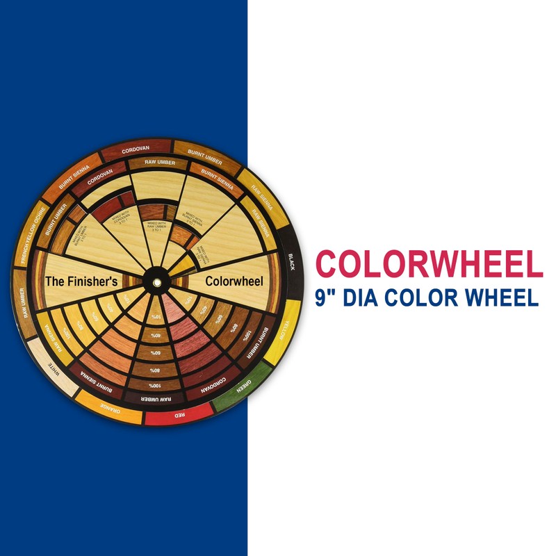 Mohawk Finisher's Colorwheel, Wood Finish, M900-1050, 9-Inch-Diameter Color Wheel
