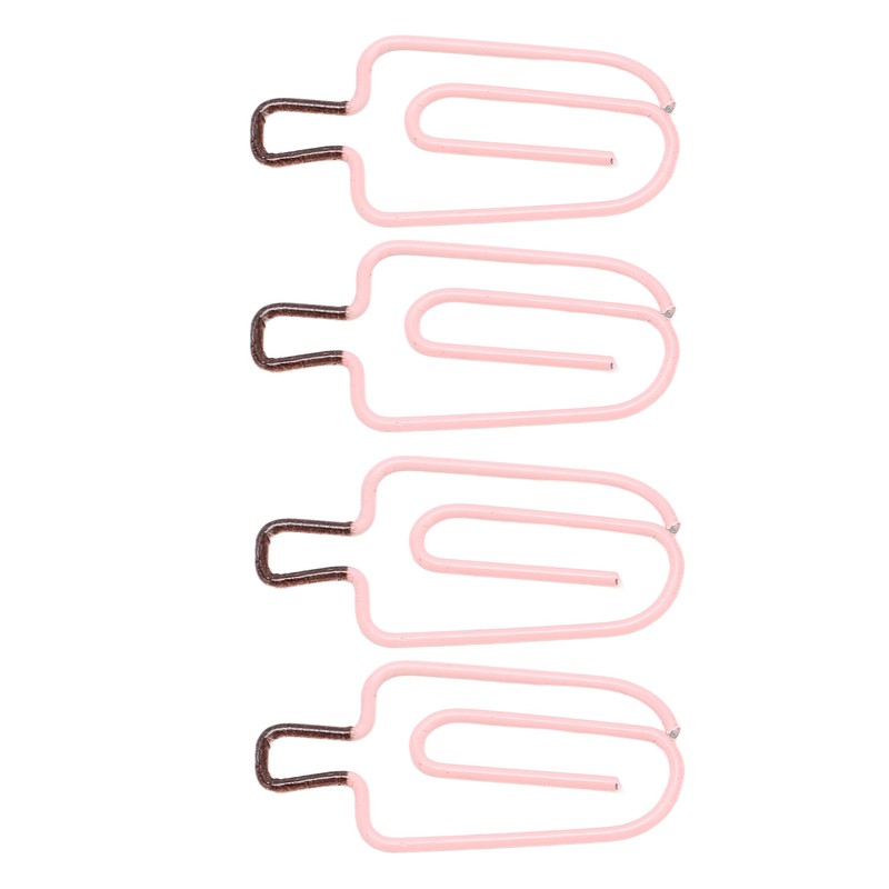 100PCS Ice Cream Paper Clips Metal Funny Cute Paper Clamp