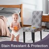 Sufdari Chair Covers 6,Stretch Dining Chair Covers, Spandex seat Covers