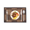 RUTECK Placemats Set of 4 BambooTable Mats Woven Rectangular Place