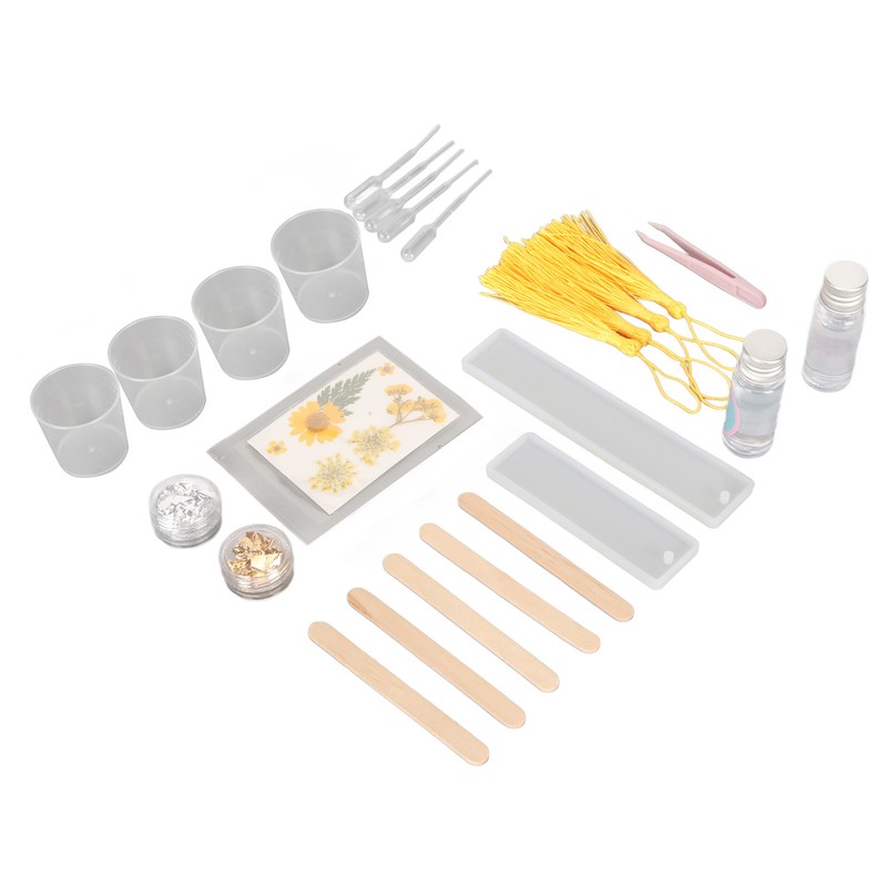 Bookmark Resin Molds Tear Resistant Reusable Bookmark Mold Tassels Kit