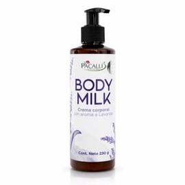 PACALLI Body Milk 230g - Crema Corporal con Karité y Coco - Aroma Lavanda