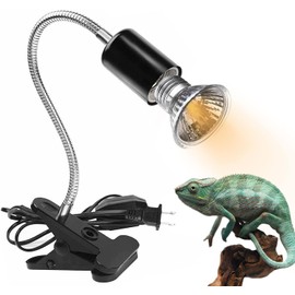 Lámpara de Calor para Reptiles, Foco Calor Lámpara para Reptiles de Tortuga E26/E27 con Interruptor Regulable, Adecuado para Lagartos, Tortugas, Serpientes, Acuarios, Plantas Acuáticas (50W)