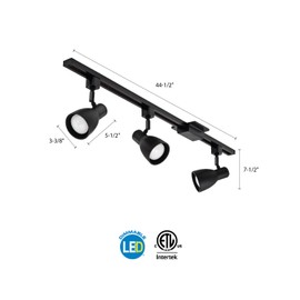 Lithonia Lighting LTKNSTBF BR20 DBL M2 Step Baffle Kit Track Lighting, Black