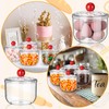 Rtteri 6 Pack Clear Candy and Cookie Jars with Airtight