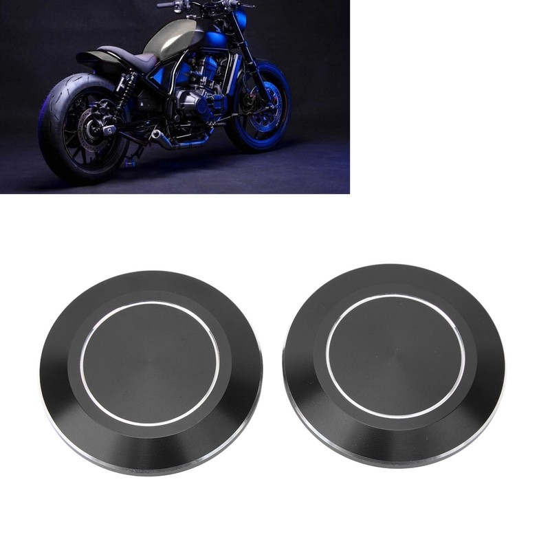 2pcs Motorcycle Frame Hole Cap CNC Aluminum Dustproof Frame Hole