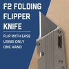 AccuTec Pro Safety F2 Folding Flipper Knife - Utility Knife
