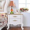 BSTKEY 5 Packs Rose Drawer Knobs Pull Handles for Cupboard