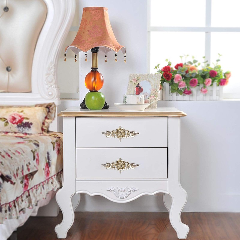BSTKEY 5 Packs Rose Drawer Knobs Pull Handles for Cupboard