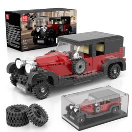 Mould King Vintage Car Building Kits, MOC Racing Car Toys Model, Vehicle Blocks Set Suitable for Boys to Build, House Decoration Gifts for Kids and Adults (319Pcs)