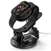 Aluminum-Made Watch Charger Stand with Cord Organizer (Black)