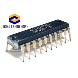 Juried Engineering SN74HC245N SN74HC245 74HC245 Octal Bus Transceivers with 3-State Outputs Breadboard-Friendly IC DIP-20 (Pack of 6)