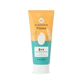 ORJENA Smile Day Cleansing Foam Rice 180ml – Espuma Limpiadora Facial Suave con Extracto de Arroz para Piel Hidratada y Radiante