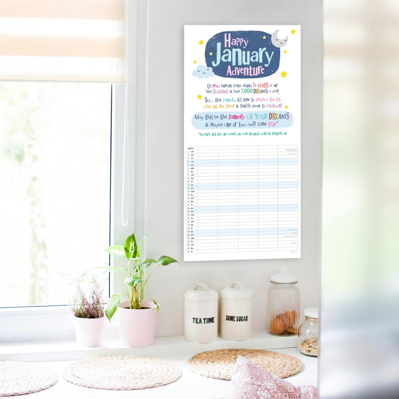 2025 The Bright Side Square Family Planner Organiser Wall Calendar