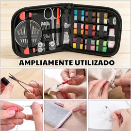 72 Piezas Kit de Costura, Costurero Portátil con Accesorios Completos, Herramientas de Costura para Hogar, Viajes, Campamentos y Manualidades