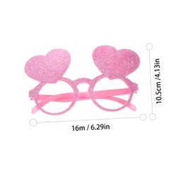 VICASKY 2pcs Heart Shape Glasses Rimless Sunglasses Prom Glasses Sunglasses Prom Fashion Sunglasses Funny Glasses Funny Party Sunglasses Fun Glasses