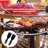 DtgEcd 2 Pack Grill Scraper, Heat-Resistant Nylon Spatula for Indoor