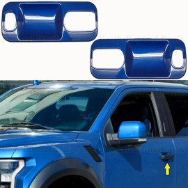 Torox 2015-2020 Ford F-150 Std/Ext Door Handle Bowl COVERS Back Plate E7 VELOCITY BLUE