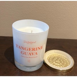 Scentsational Tangerine Guava Candle  Glass Jar 11 Oz Soy Blend New