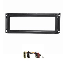 tomzz Audio 2407-007 Radio Fascia Set Compatible with Chrysler Neon PT Cruiser Jeep Wrangler Grand Cherokee with Radio Adapter ISO