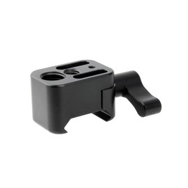 NICEYRIG NATO Rail Clamp Quick Release NATO Adapter with 1/4'' & 3/8'' Locating Hole, Counterbore for Friction Arm Ballhead Cold Shoe Monitor Mount - 194