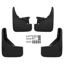 HECASA Mud Flaps Splash Guards Compatible with 2021-2025 Ford Bronco Replacement for M2DZ-16A550-AA M2DZ-16A550-BB (Not Fits Sport Model) Front & Rear 4 PCS