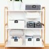10 Pcs Labels for Baskets, Black Premium Bin Basket Labels
