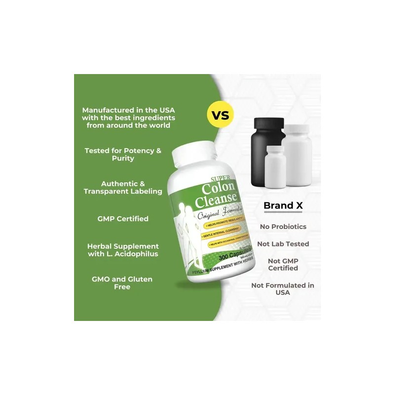 Health Plus Super Colon Cleanse 300 Cápsulas
