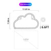 Lumoonosity Cloud Neon Sign, USB Powered Blue Cloud Neon Light