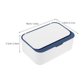 NOLITOY Wipes Dispenser Refillable Wipe Holder Lid Portable Tissue Storage Box for Home Office and Car Design for Wet Dry Tissues for Travel